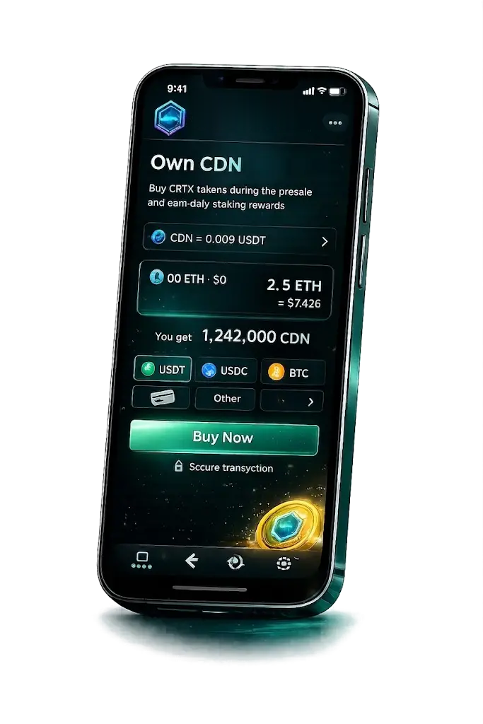 Evorum staking app screen